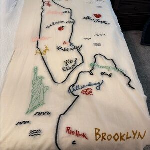 Madewell New York Cream Textured Scarf